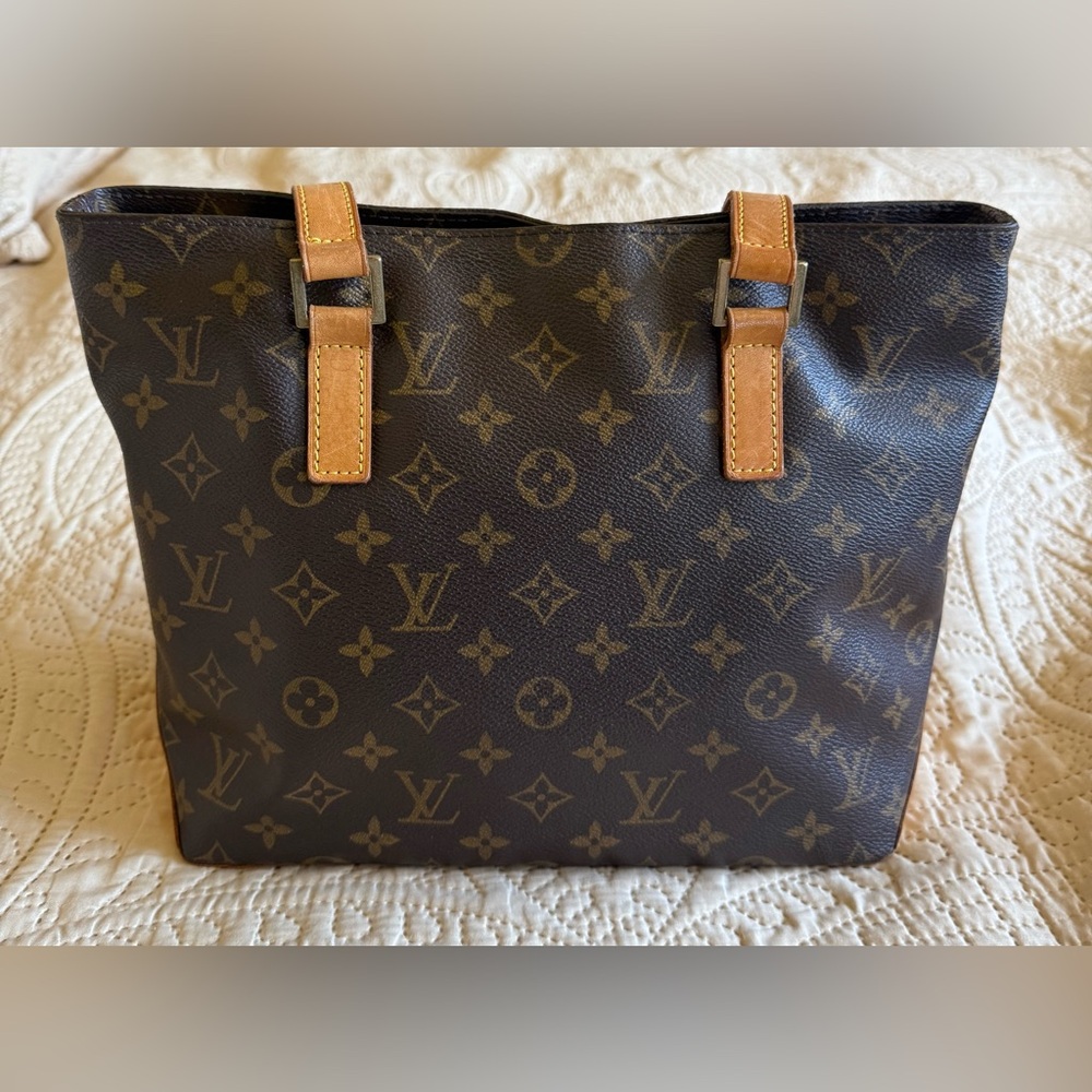 Auth Louis Vuitton Monogram PM Cabas Piano Tote Bag